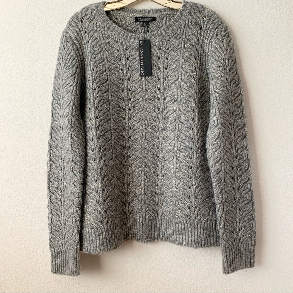 Banana republic Italian thick knit pullover sweater